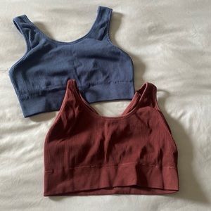 2 Aerie Sports Bra & Free pair of biker shorts